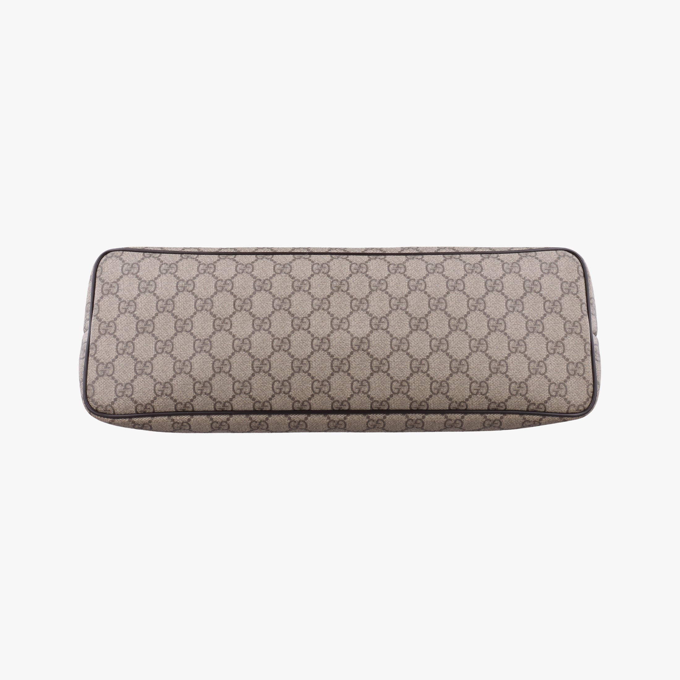 Vintage Gucci GG Supreme Brown PVC coated canvas×Leather 353437 shoulderbag | stylenewstar