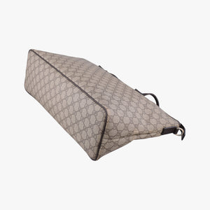 Vintage Gucci GG Supreme Brown PVC coated canvas×Leather 353437 shoulderbag | stylenewstar