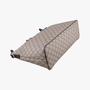 Vintage Gucci GG Supreme Brown PVC coated canvas×Leather 353437 shoulderbag | stylenewstar