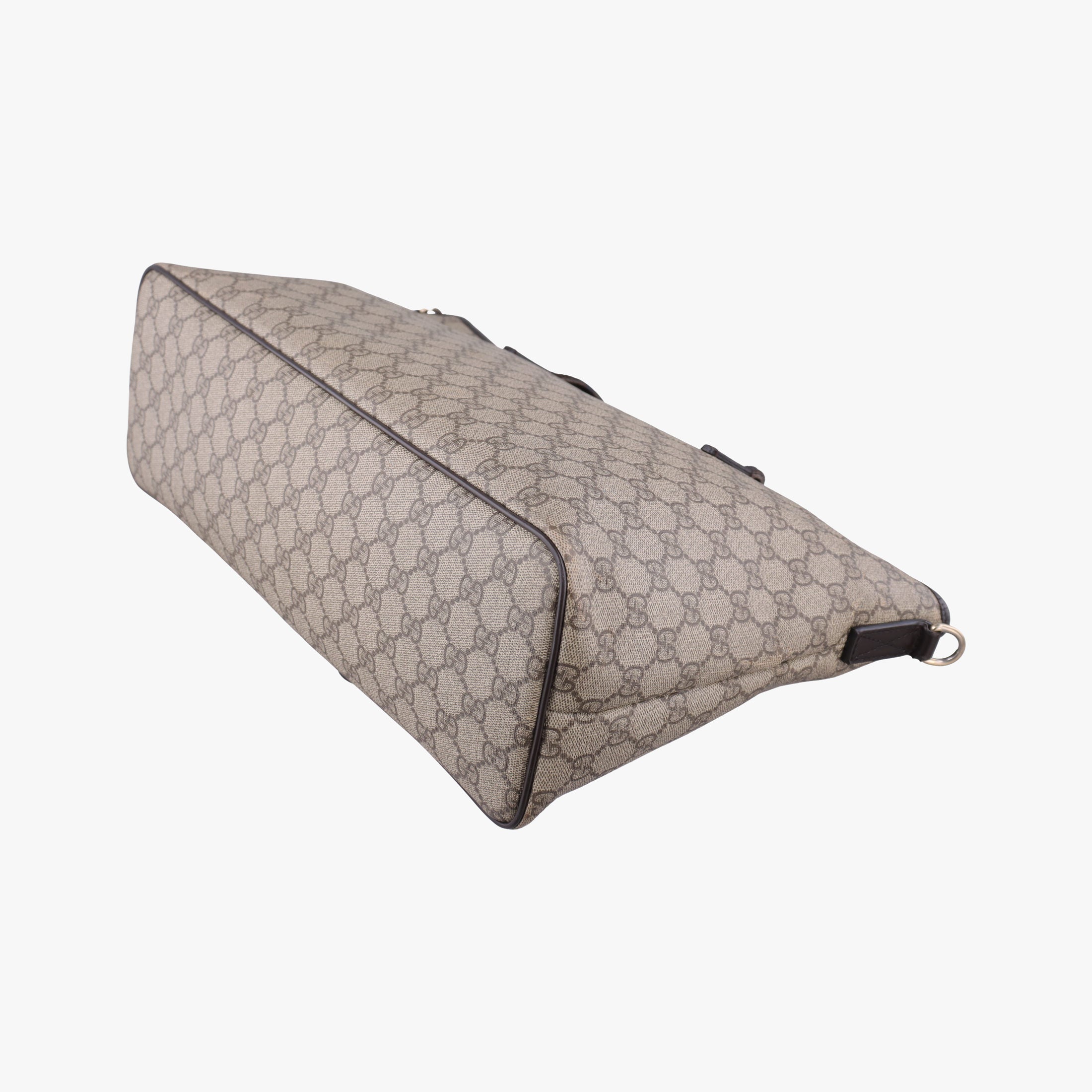 Vintage Gucci GG Supreme Brown PVC coated canvas×Leather 353437 shoulderbag | stylenewstar