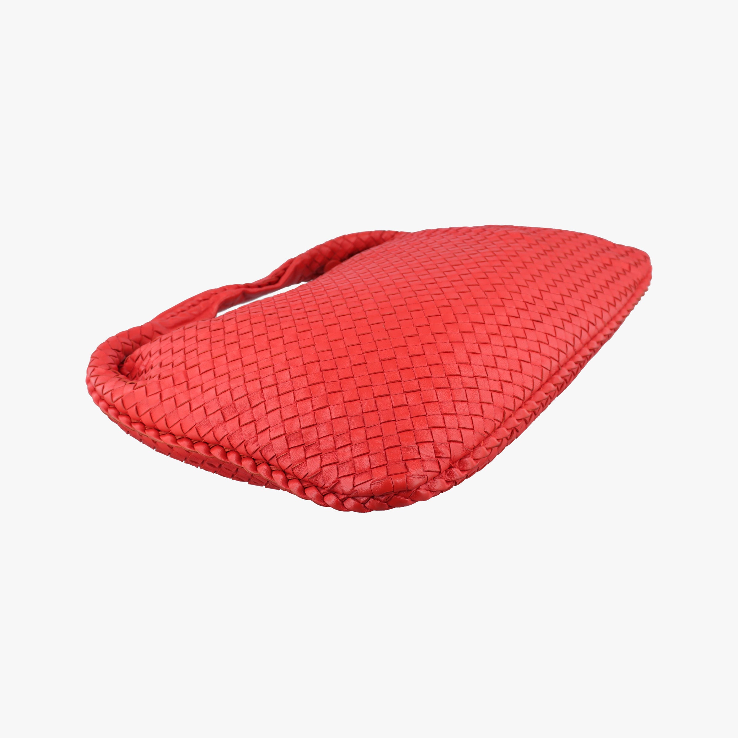 Pre-owned Bottega Veneta Intrecciato Orange lambskin  handbag | stylenewstar