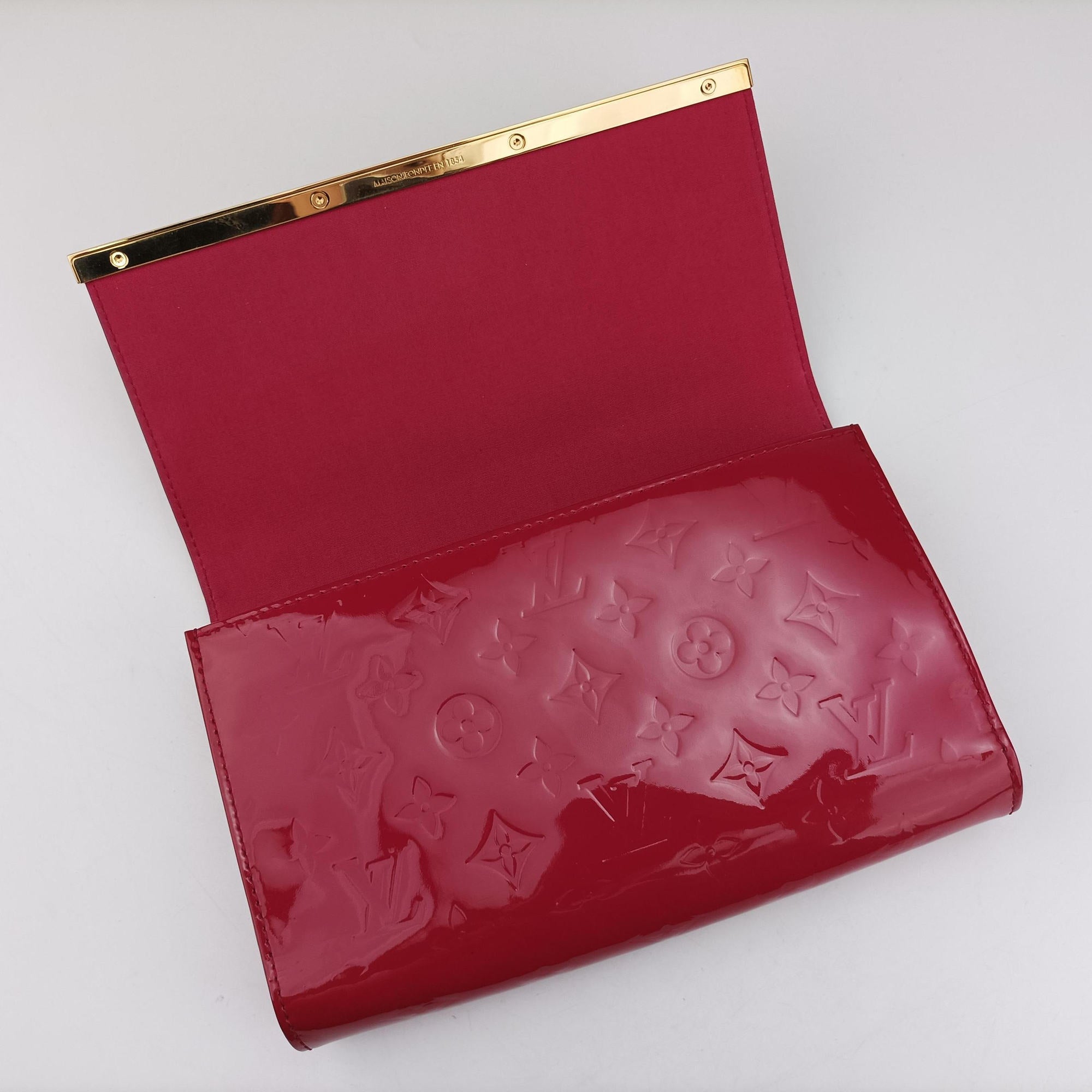 Pre-owned Louis Vuitton Clutch Ana pomme d'amour Vernis M90095 shoulderbag | stylenewstar