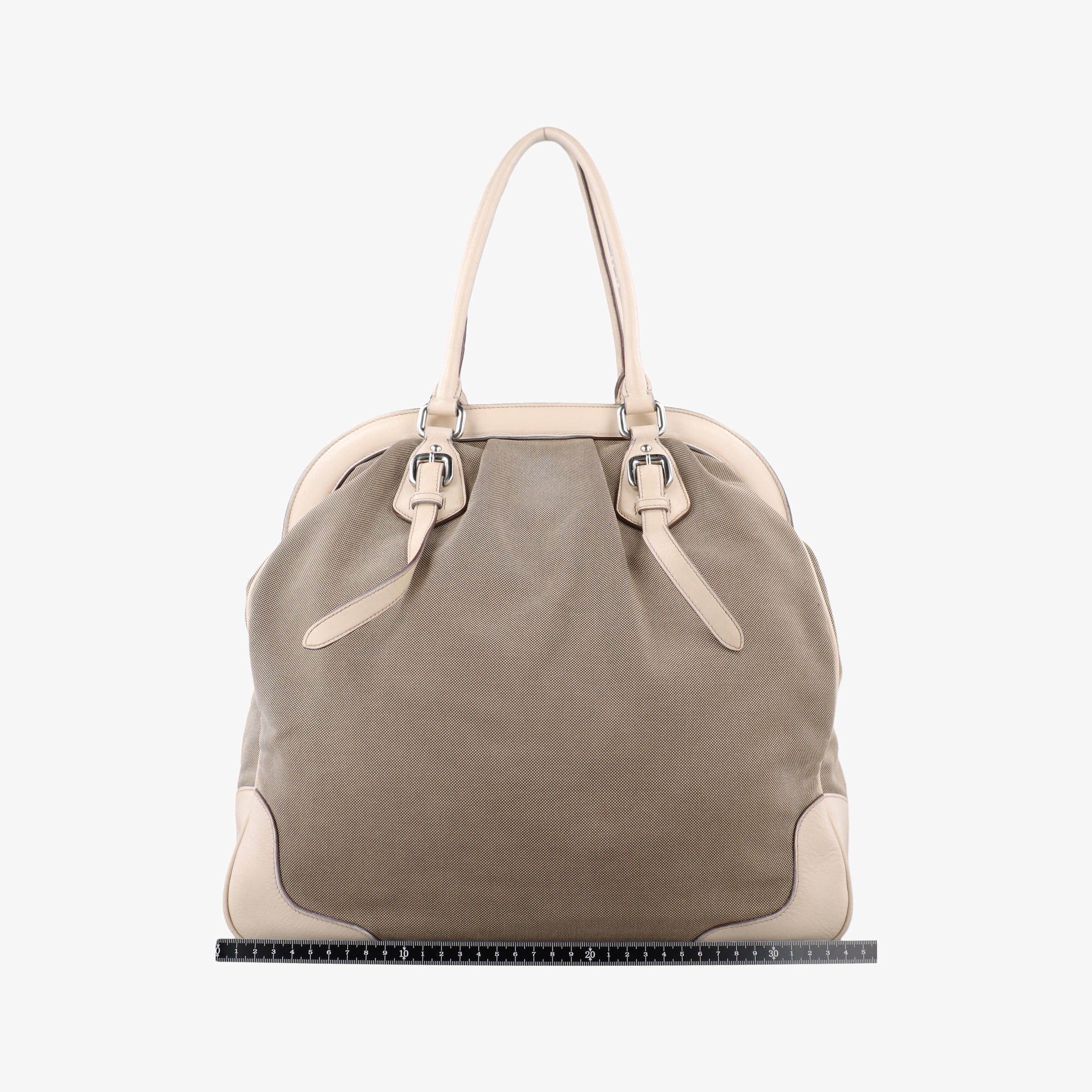 Pre-owned Prada Logo Jacquard Corda × Talco Jacquard Canvas × Vitello Leather BR3511 shoulderbag | stylenewstar
