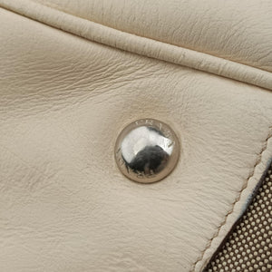 Pre-owned Prada Logo Jacquard Corda × Talco Jacquard Canvas × Vitello Leather BR3511 shoulderbag | stylenewstar