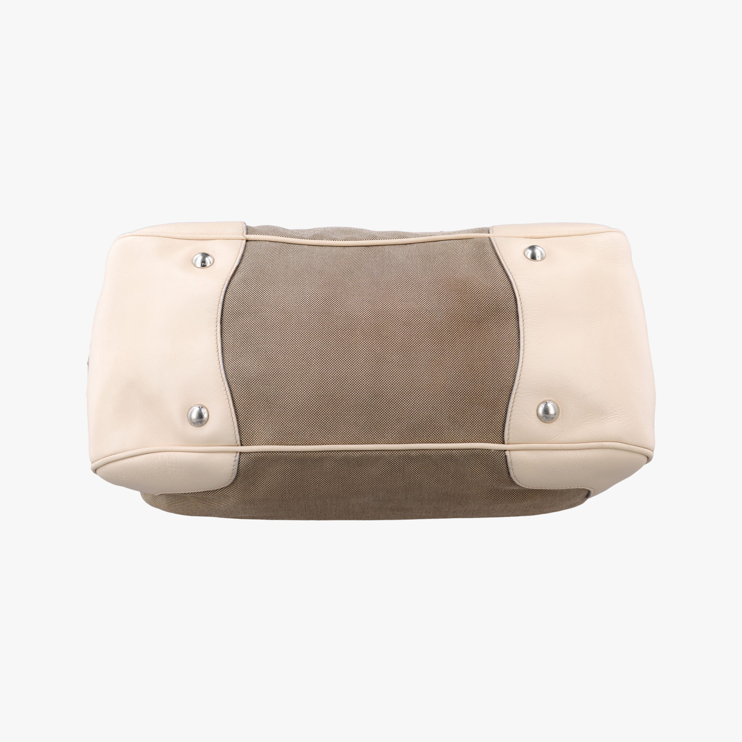 Pre-owned Prada Logo Jacquard Corda × Talco Jacquard Canvas × Vitello Leather BR3511 shoulderbag | stylenewstar