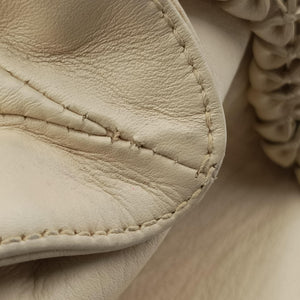 Vintage Bvlgari Monete Beige leather  shoulderbag | stylenewstar
