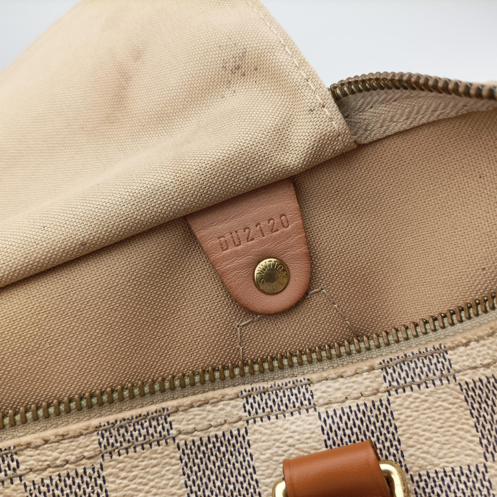Pre-owned Louis Vuitton Speedy 35 Azur Damier Canvas N41535 shoulderbag | stylenewstar