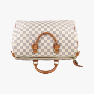 Pre-owned Louis Vuitton Speedy 35 Azur Damier Canvas N41535 shoulderbag | stylenewstar
