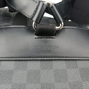 Pre-owned Louis Vuitton ChristopherPM Graphite Coated Canvas × Leather N41379 backpack/rucksack | stylenewstar