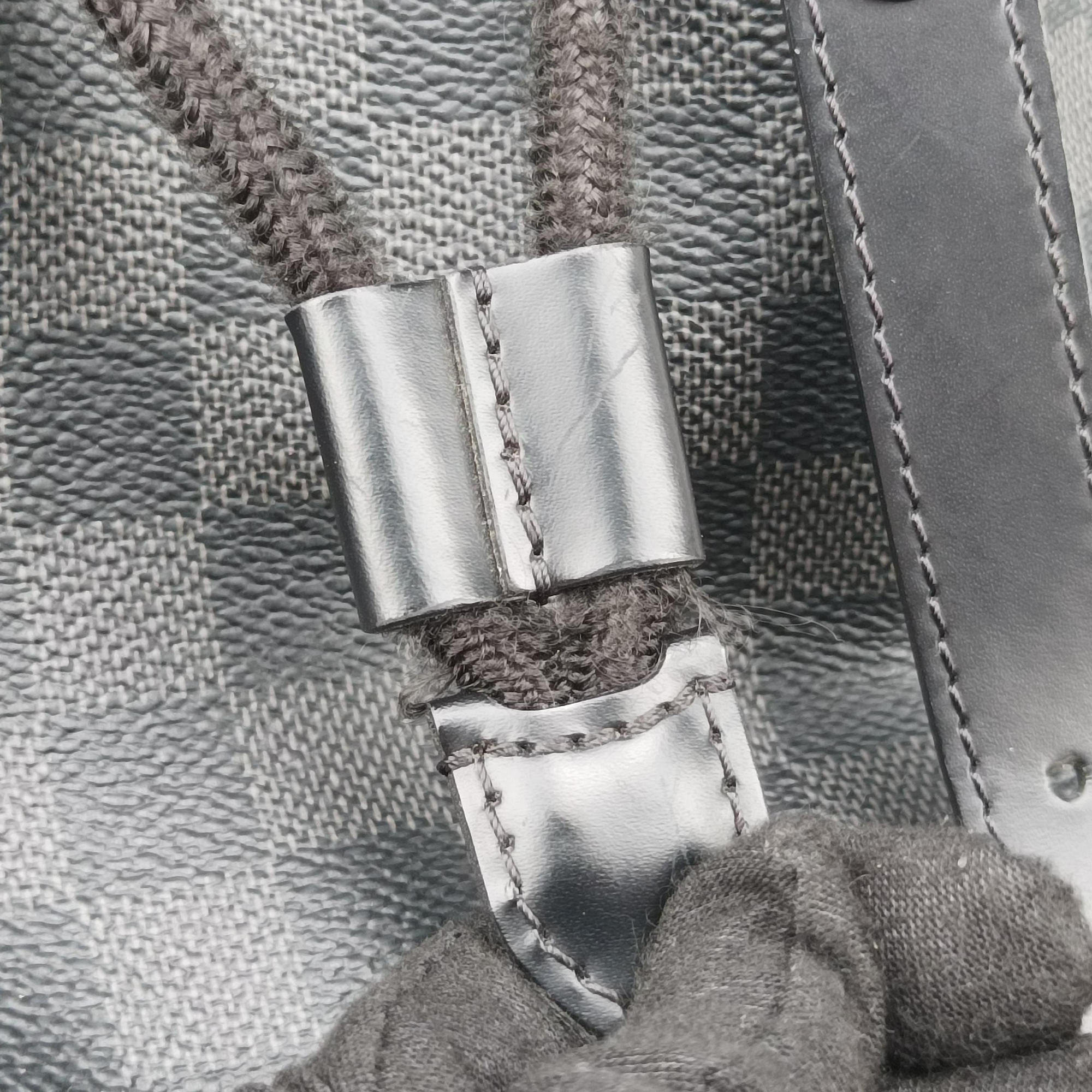 Pre-owned Louis Vuitton ChristopherPM Graphite Coated Canvas × Leather N41379 backpack/rucksack | stylenewstar