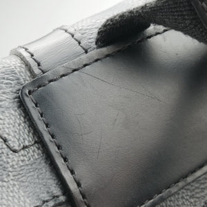 Pre-owned Louis Vuitton ChristopherPM Graphite Coated Canvas × Leather N41379 backpack/rucksack | stylenewstar