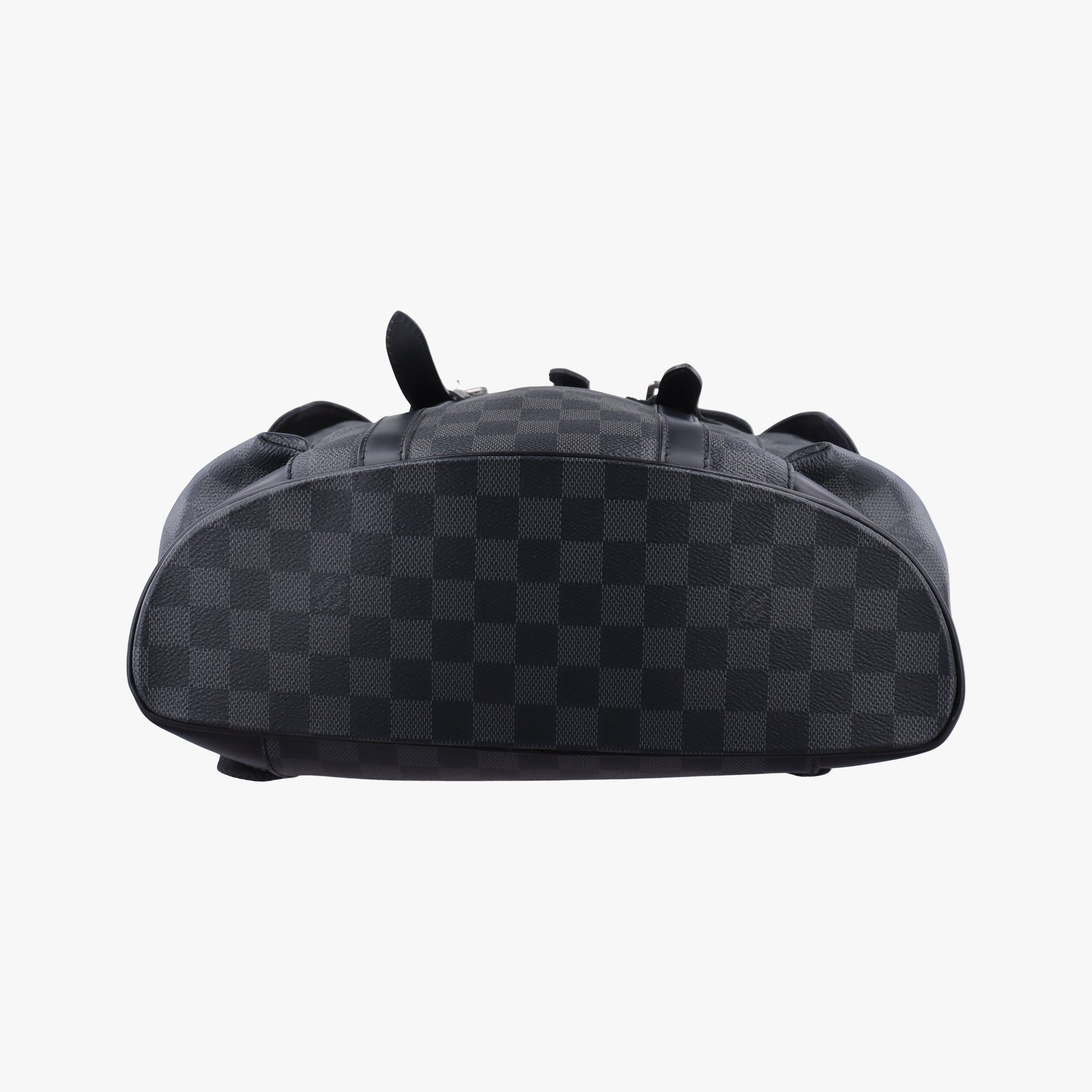 Pre-owned Louis Vuitton ChristopherPM Graphite Coated Canvas × Leather N41379 backpack/rucksack | stylenewstar