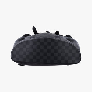 Pre-owned Louis Vuitton ChristopherPM Graphite Coated Canvas × Leather N41379 backpack/rucksack | stylenewstar