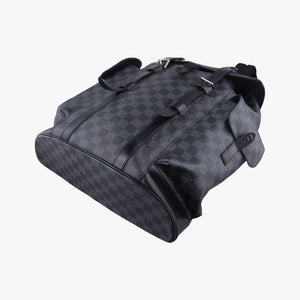 Pre-owned Louis Vuitton ChristopherPM Graphite Coated Canvas × Leather N41379 backpack/rucksack | stylenewstar