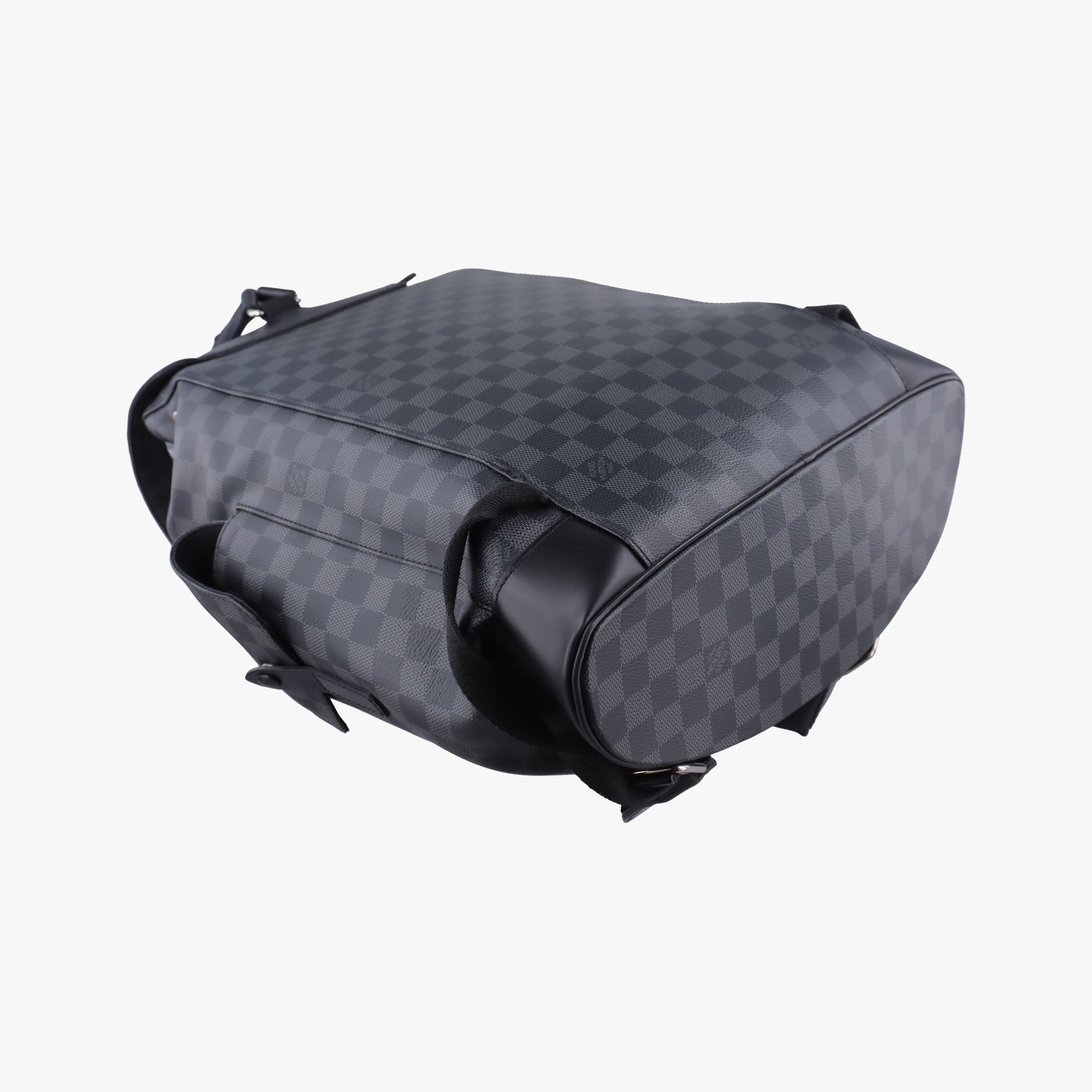 Pre-owned Louis Vuitton ChristopherPM Graphite Coated Canvas × Leather N41379 backpack/rucksack | stylenewstar