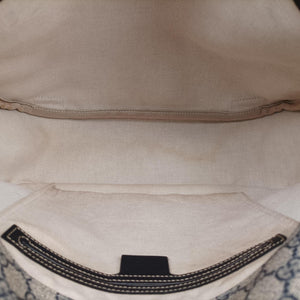 Pre-owned Gucci GG Plus Messenger beige×navy PVC coated canvas 201732 crossbodybag | stylenewstar