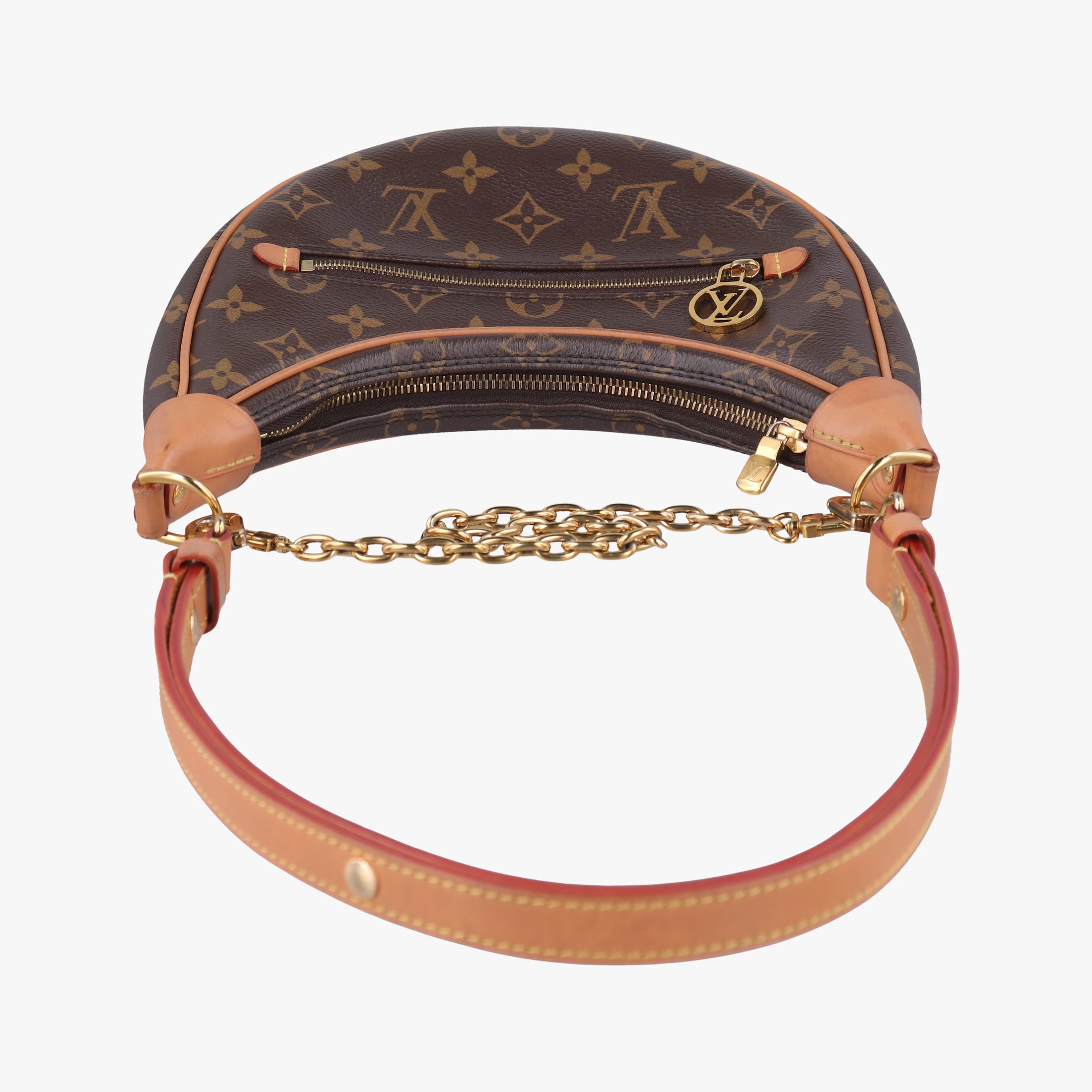Secondhand Louis Vuitton LOOP Brown×Beige Monogram Canvas M81098 shoulderbag | stylenewstar