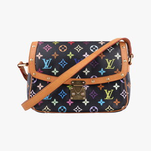 Pre-owned Louis Vuitton Sologne Noir Monogram Multicolor M92639 shoulderbag | stylenewstar