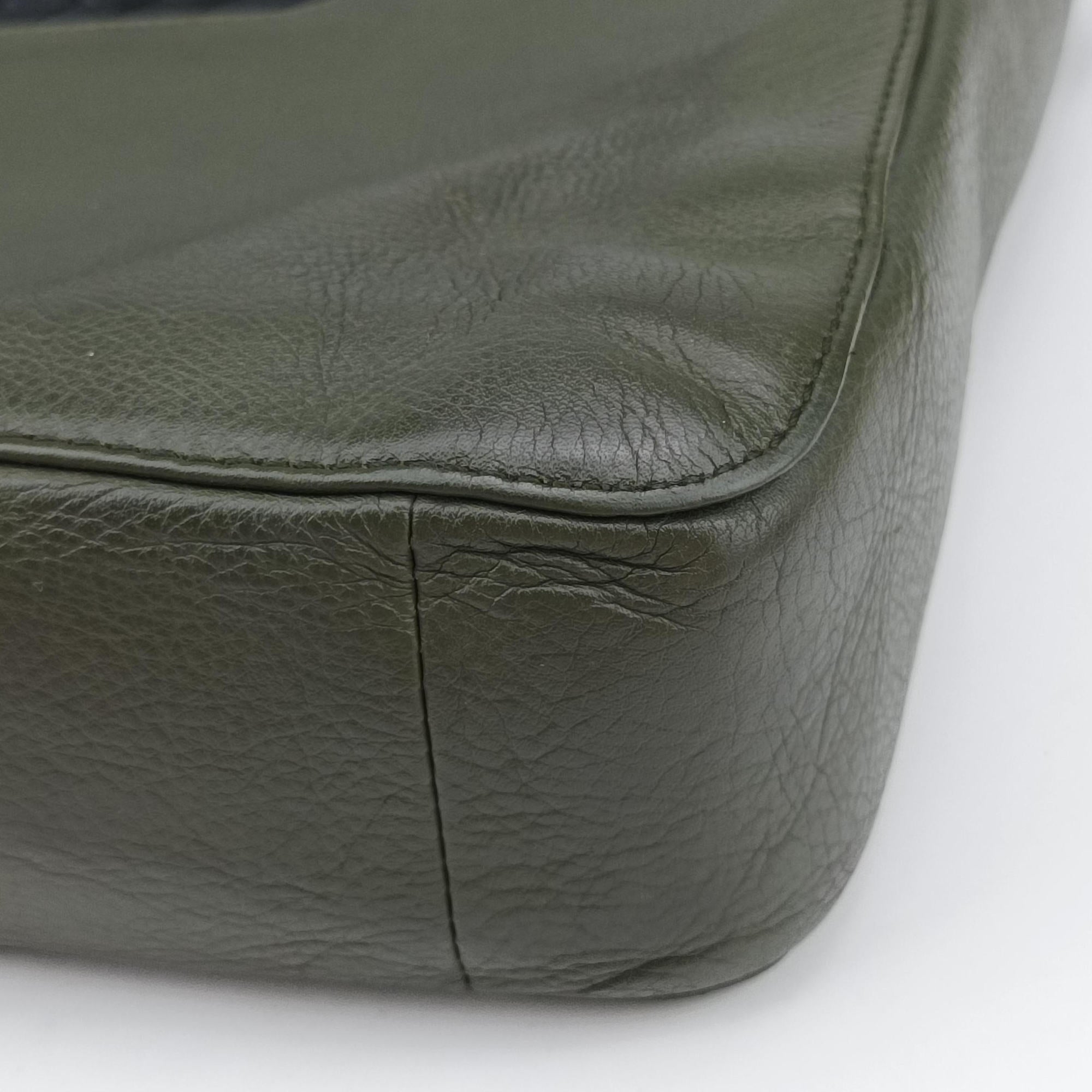 Pre-owned Bottega Veneta Intrecciato Green Leather  handbag | stylenewstar