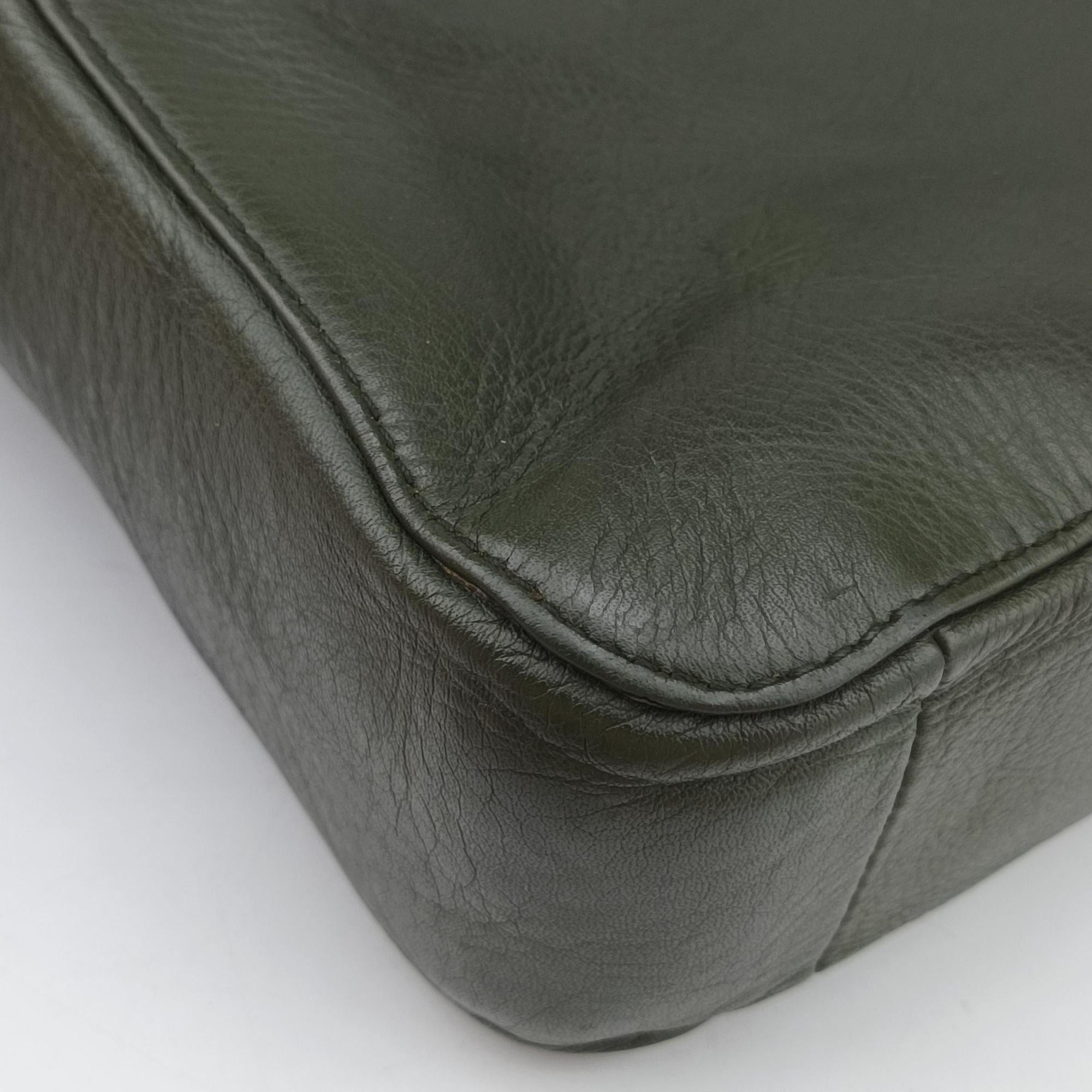 Pre-owned Bottega Veneta Intrecciato Green Leather  handbag | stylenewstar