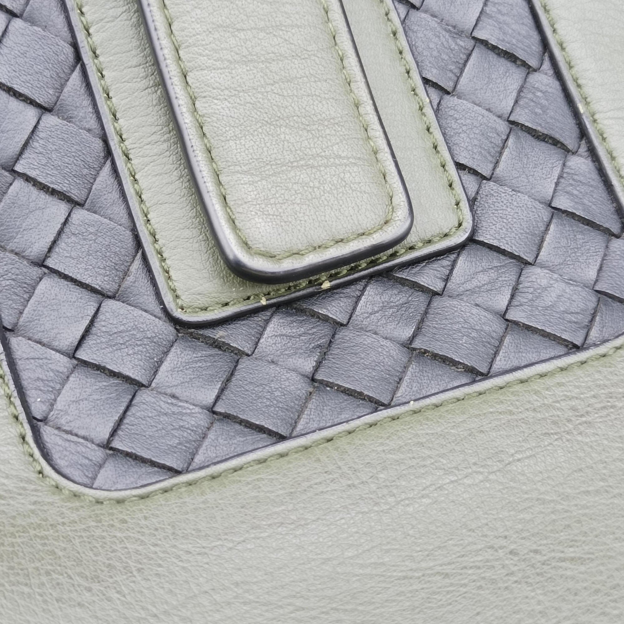 Pre-owned Bottega Veneta Intrecciato Green Leather  handbag | stylenewstar