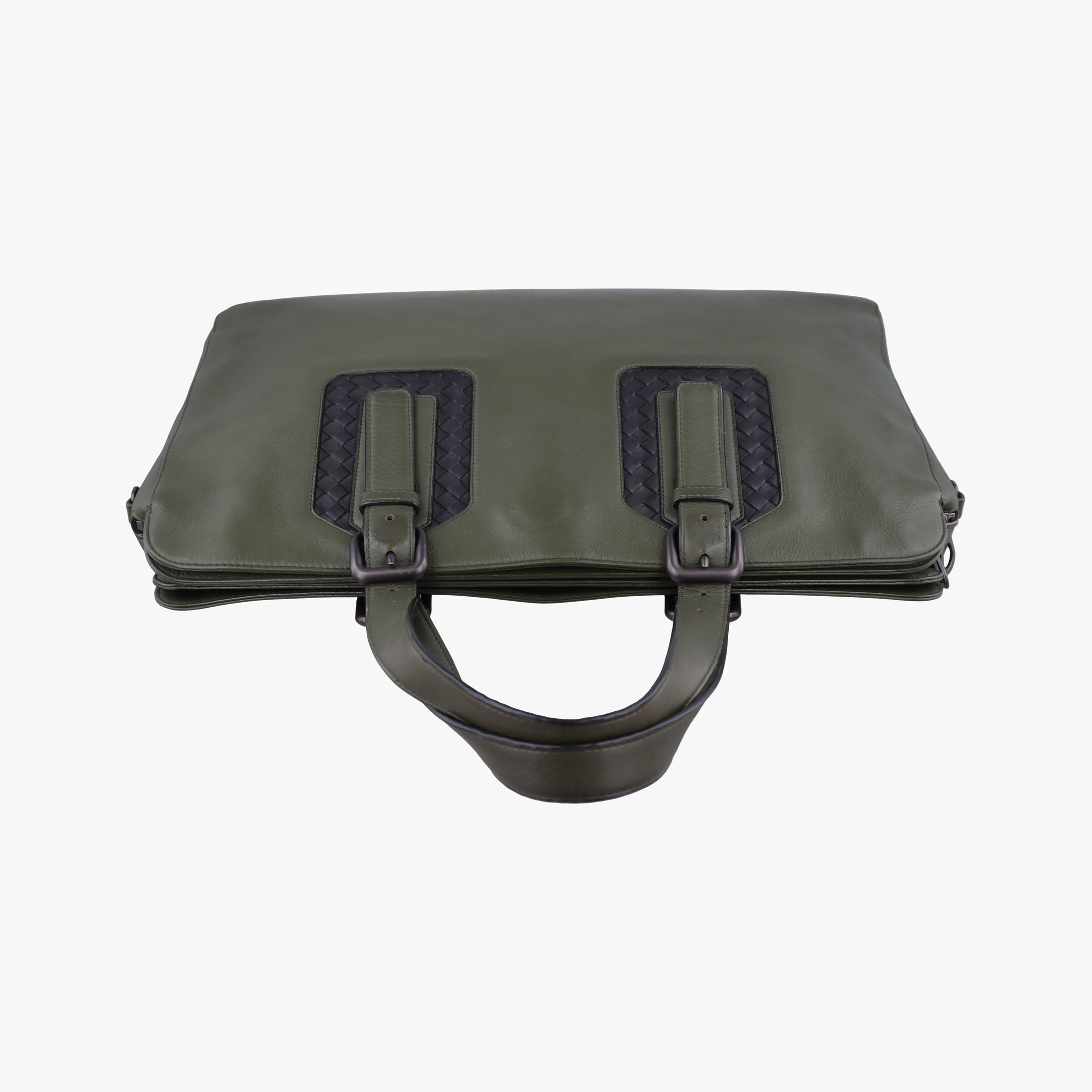 Pre-owned Bottega Veneta Intrecciato Green Leather  handbag | stylenewstar