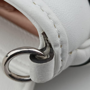 Pre-owned Gucci Horsebit White lambskin 764339 shoulderbag | stylenewstar