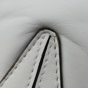 Pre-owned Gucci Horsebit White lambskin 764339 shoulderbag | stylenewstar