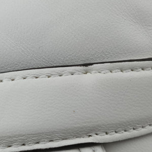 Pre-owned Gucci Horsebit White lambskin 764339 shoulderbag | stylenewstar