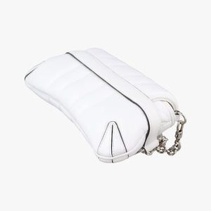 Pre-owned Gucci Horsebit White lambskin 764339 shoulderbag | stylenewstar
