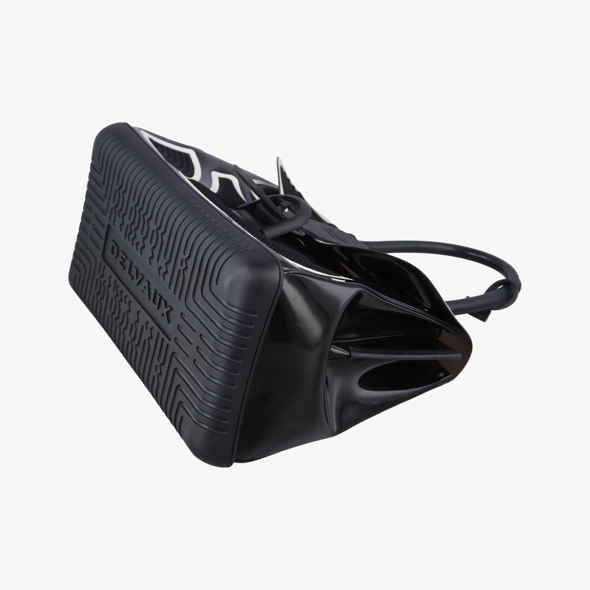 Vintage Delvaux Brillant Black x white Plastic  shoulderbag | stylenewstar