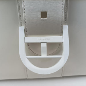 Vintage Delvaux Brillant White Leather  shoulderbag | stylenewstar