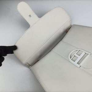 Vintage Delvaux Brillant White Leather  shoulderbag | stylenewstar