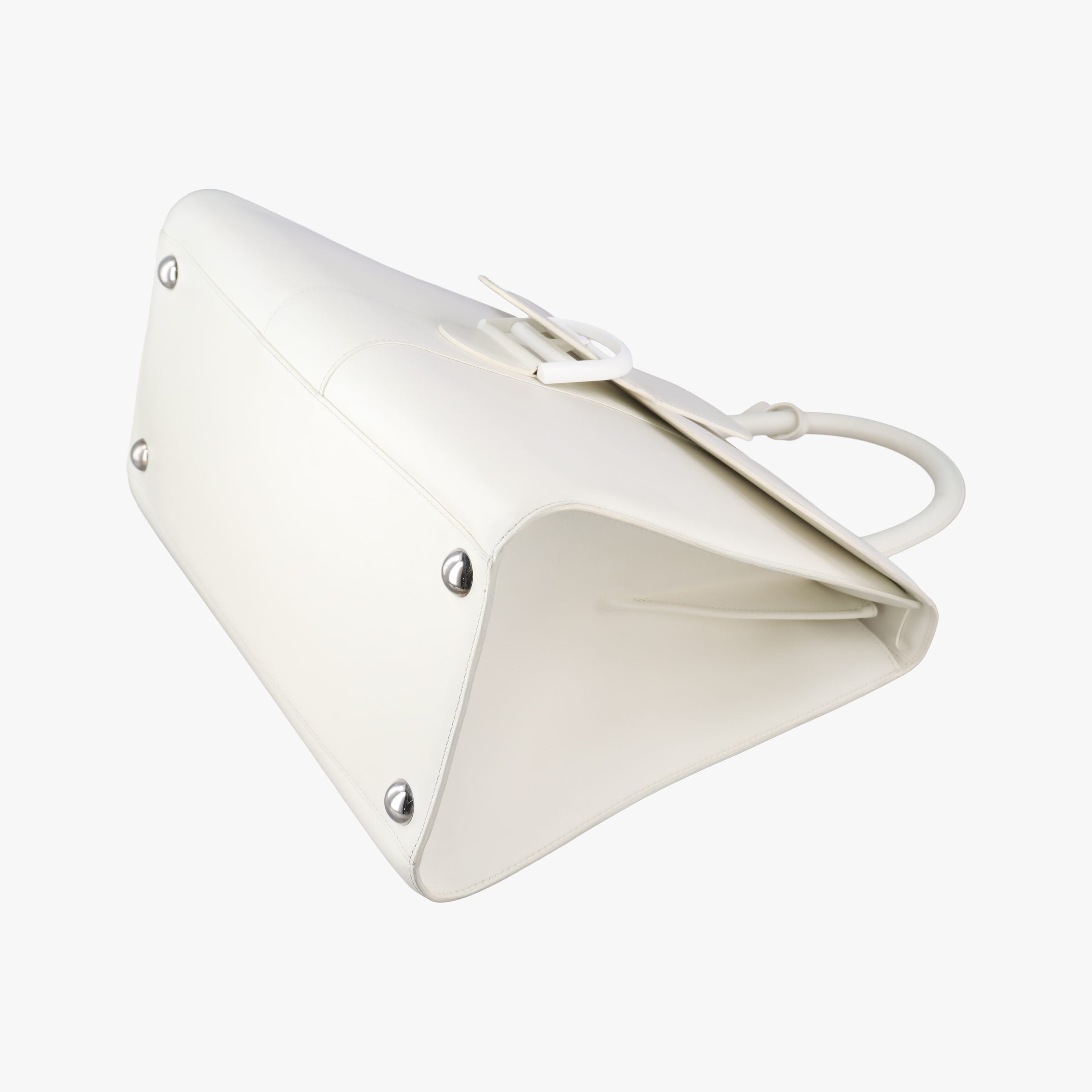Vintage Delvaux Brillant White Leather  shoulderbag | stylenewstar