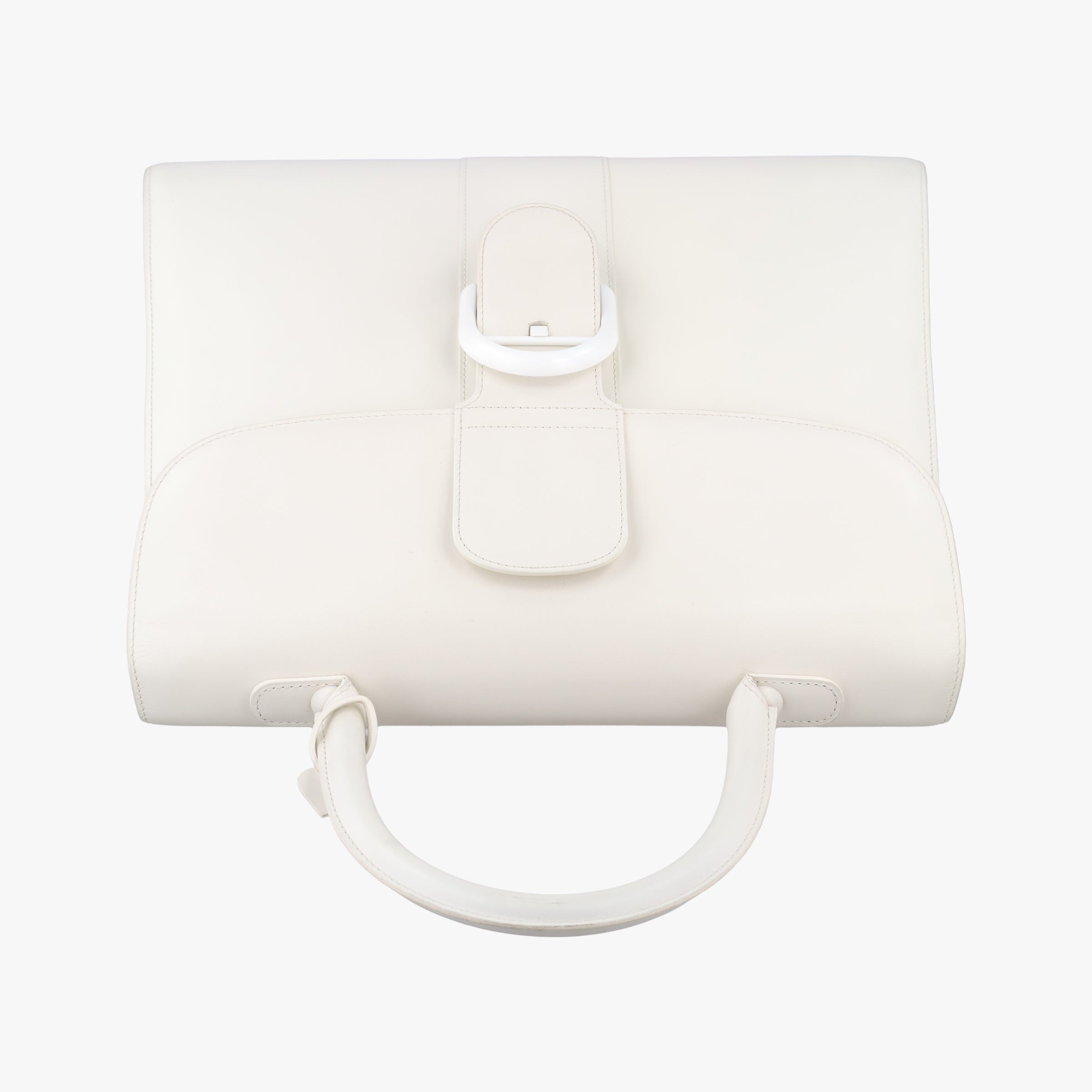 Vintage Delvaux Brillant White Leather  shoulderbag | stylenewstar