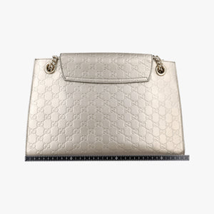 Pre-owned Gucci Emily Golden Leather 295403 shoulderbag | stylenewstar
