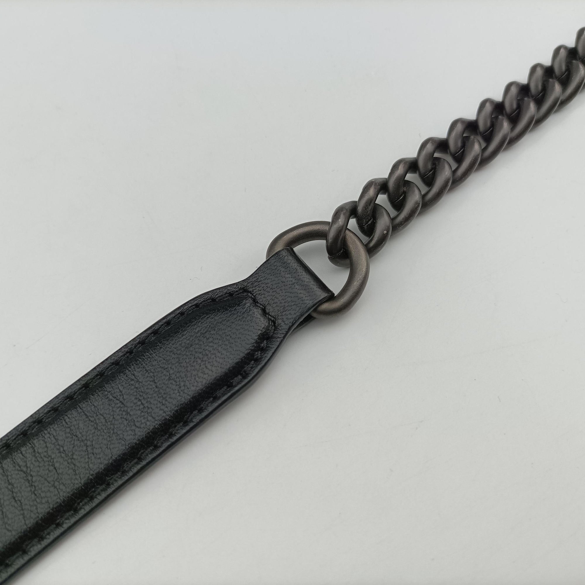 Secondhand VERSACE Palazzo Sultan Blue×White Tweed  & Leather  shoulderbag | stylenewstar