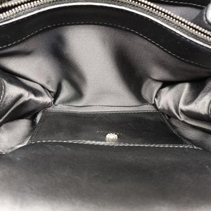 Secondhand VERSACE Palazzo Sultan Blue×White Tweed  & Leather  shoulderbag | stylenewstar