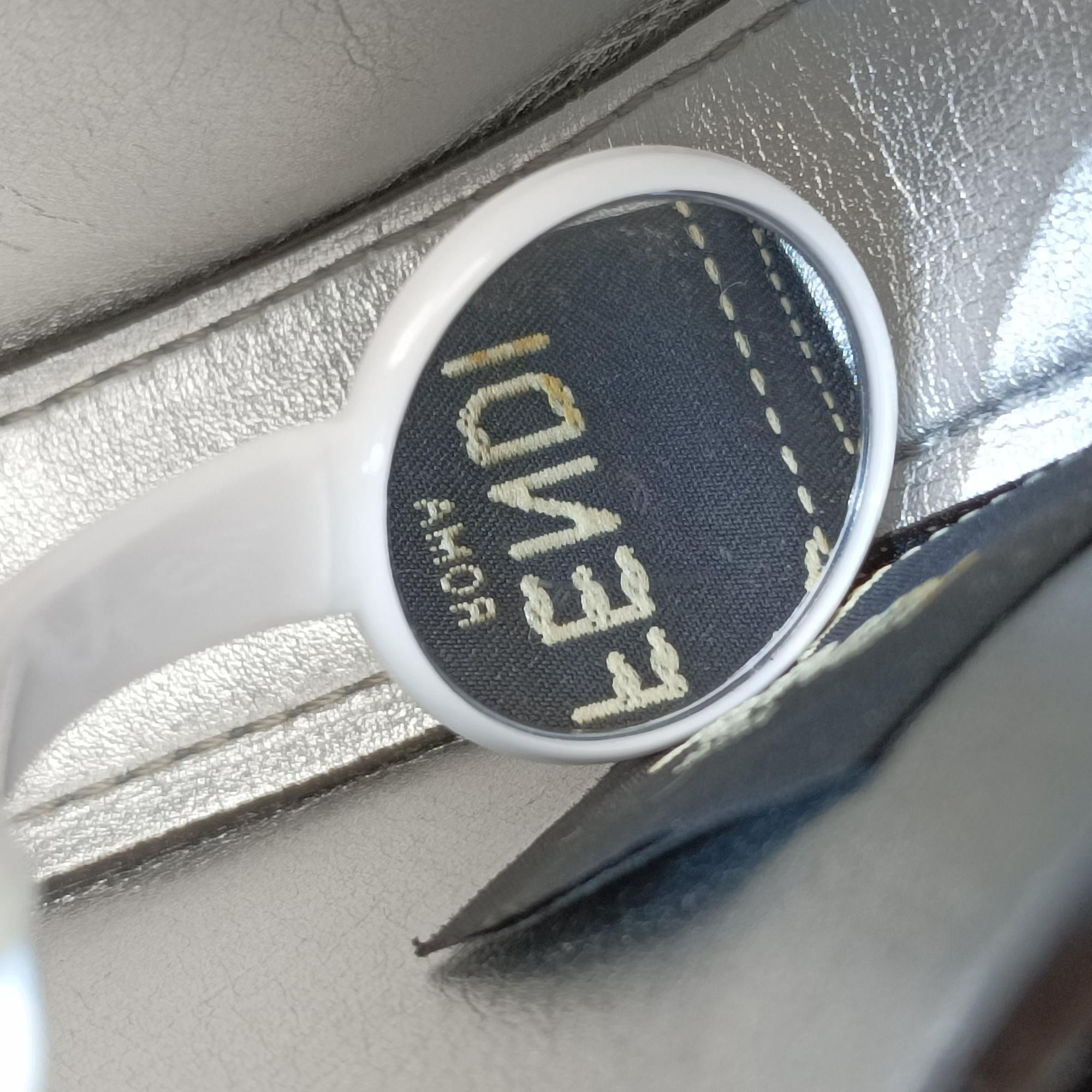 Pre-owned Fendi Cookie Mini Blue Leather 8BS065 handbag | stylenewstar