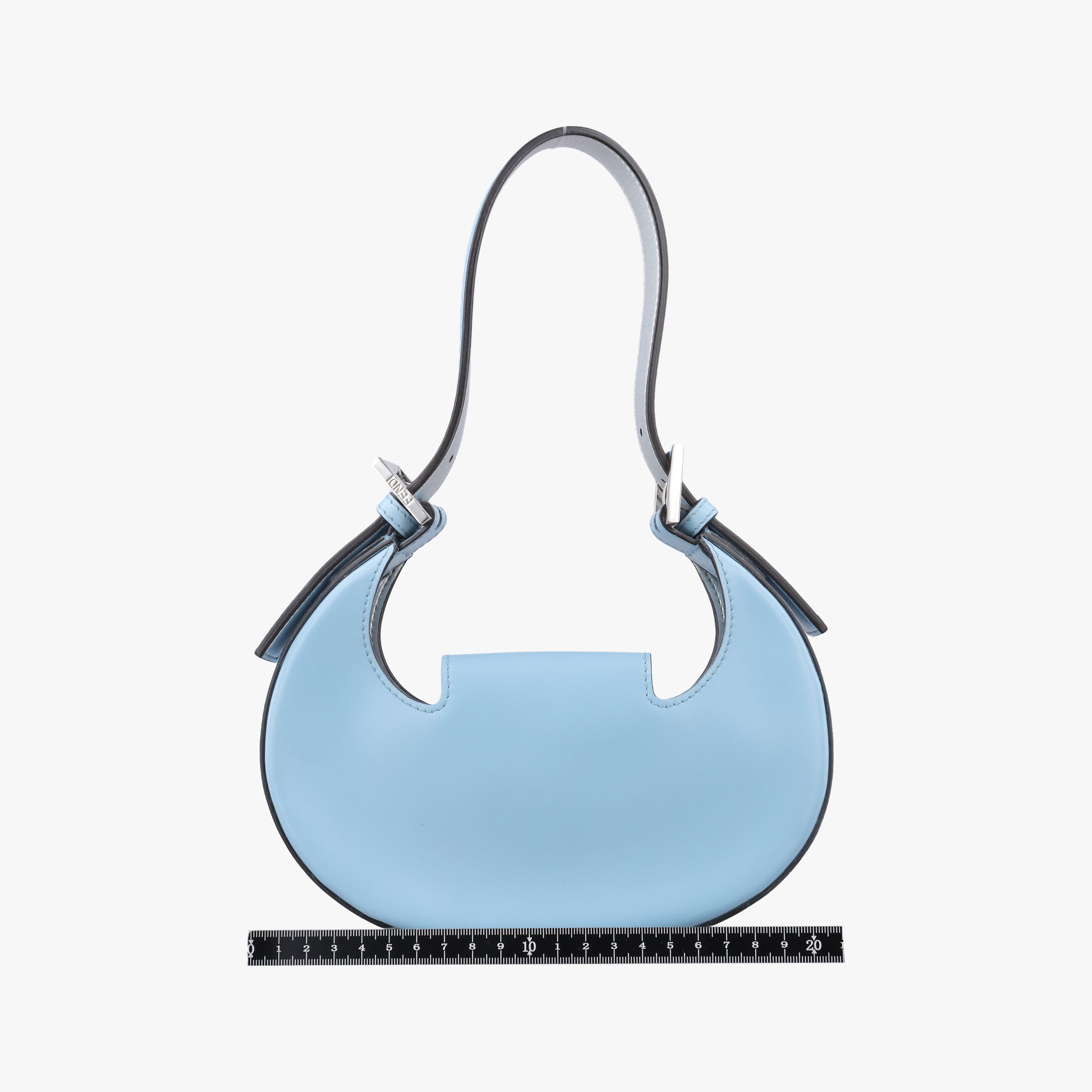 Pre-owned Fendi Cookie Mini Blue Leather 8BS065 handbag | stylenewstar