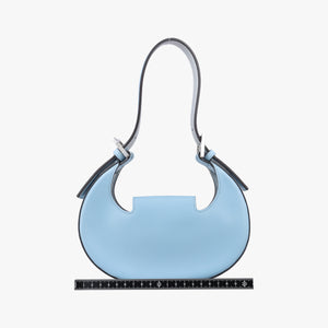 Pre-owned Fendi Cookie Mini Blue Leather 8BS065 handbag | stylenewstar