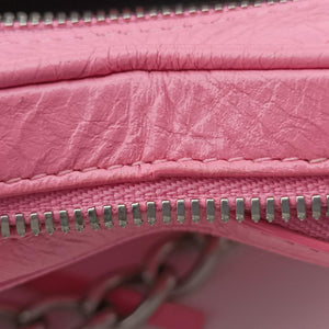 Pre-owned Balenciaga Le Cagole Heart Mini Pink lambskin  shoulderbag | stylenewstar