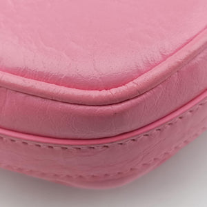 Pre-owned Balenciaga Le Cagole Heart Mini Pink lambskin  shoulderbag | stylenewstar