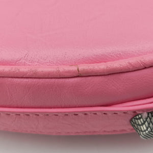 Pre-owned Balenciaga Le Cagole Heart Mini Pink lambskin  shoulderbag | stylenewstar