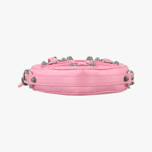 Pre-owned Balenciaga Le Cagole Heart Mini Pink lambskin  shoulderbag | stylenewstar
