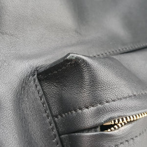 Pre-owned VERSACE La Medusa Black Leather  backpack/rucksack | stylenewstar