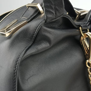 Pre-owned VERSACE La Medusa Black Leather  backpack/rucksack | stylenewstar