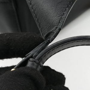 Pre-owned VERSACE La Medusa Black Leather  backpack/rucksack | stylenewstar