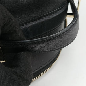 Pre-owned VERSACE La Medusa Black Leather  backpack/rucksack | stylenewstar