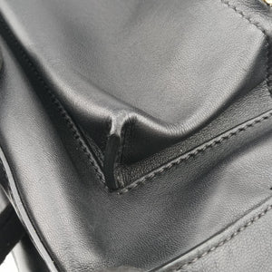 Pre-owned VERSACE La Medusa Black Leather  backpack/rucksack | stylenewstar